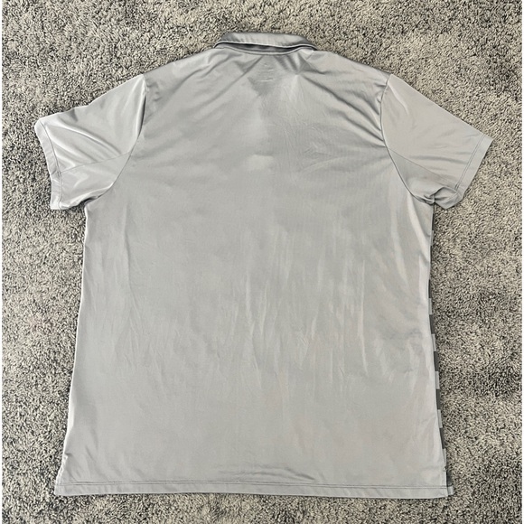 Nike Dri Fit Performance Polo Men XXL 2XL Gray Short Sleeve Dri Fit Shirt EUC! - Picture 5 of 7